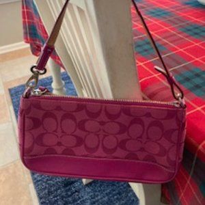 Authentic Coach Hot Pink Small Purse